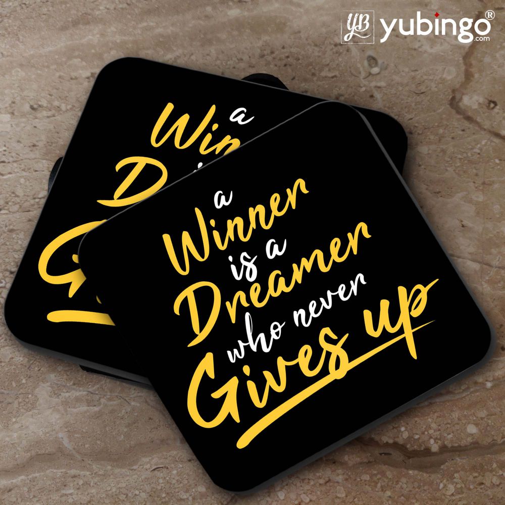 Winner Never Gives Up Coasters-Image5