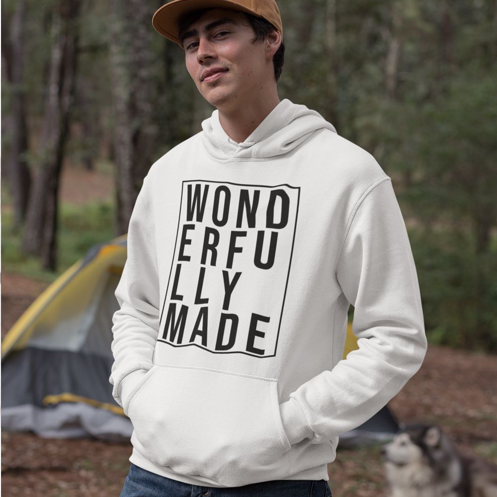 Wonderfully Made Hoodie-White