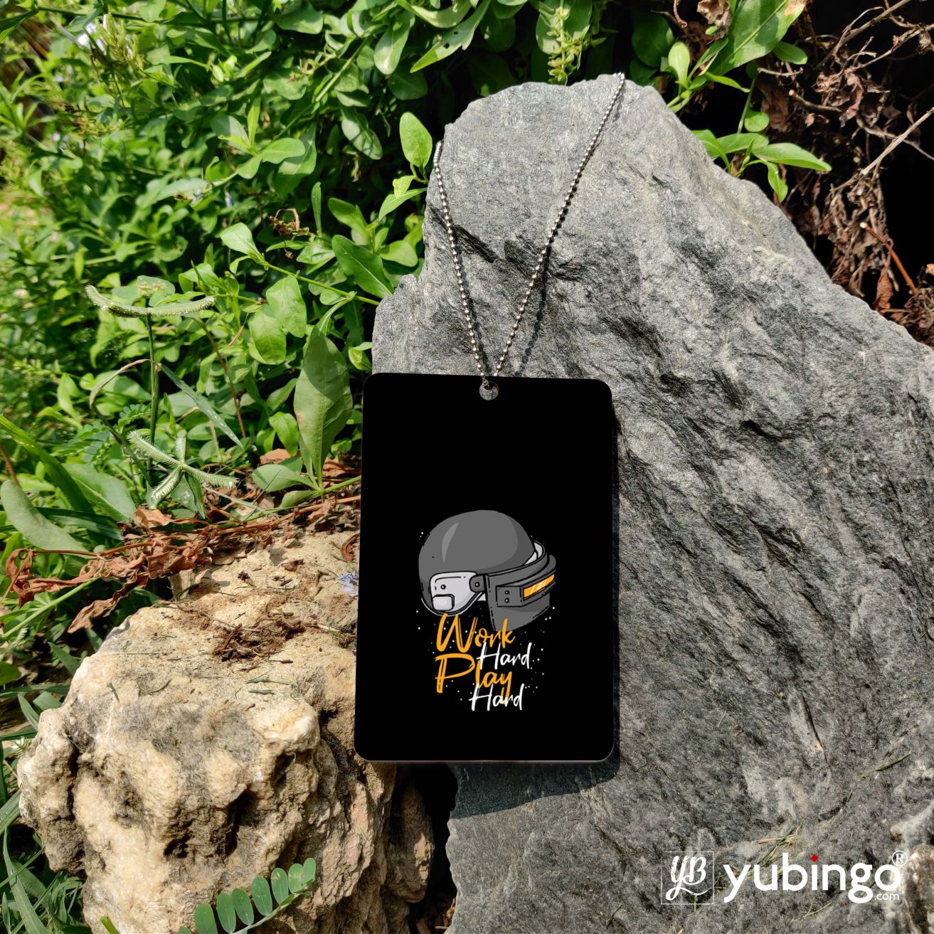 Work Hard Play Hard Car Hanging-Image5