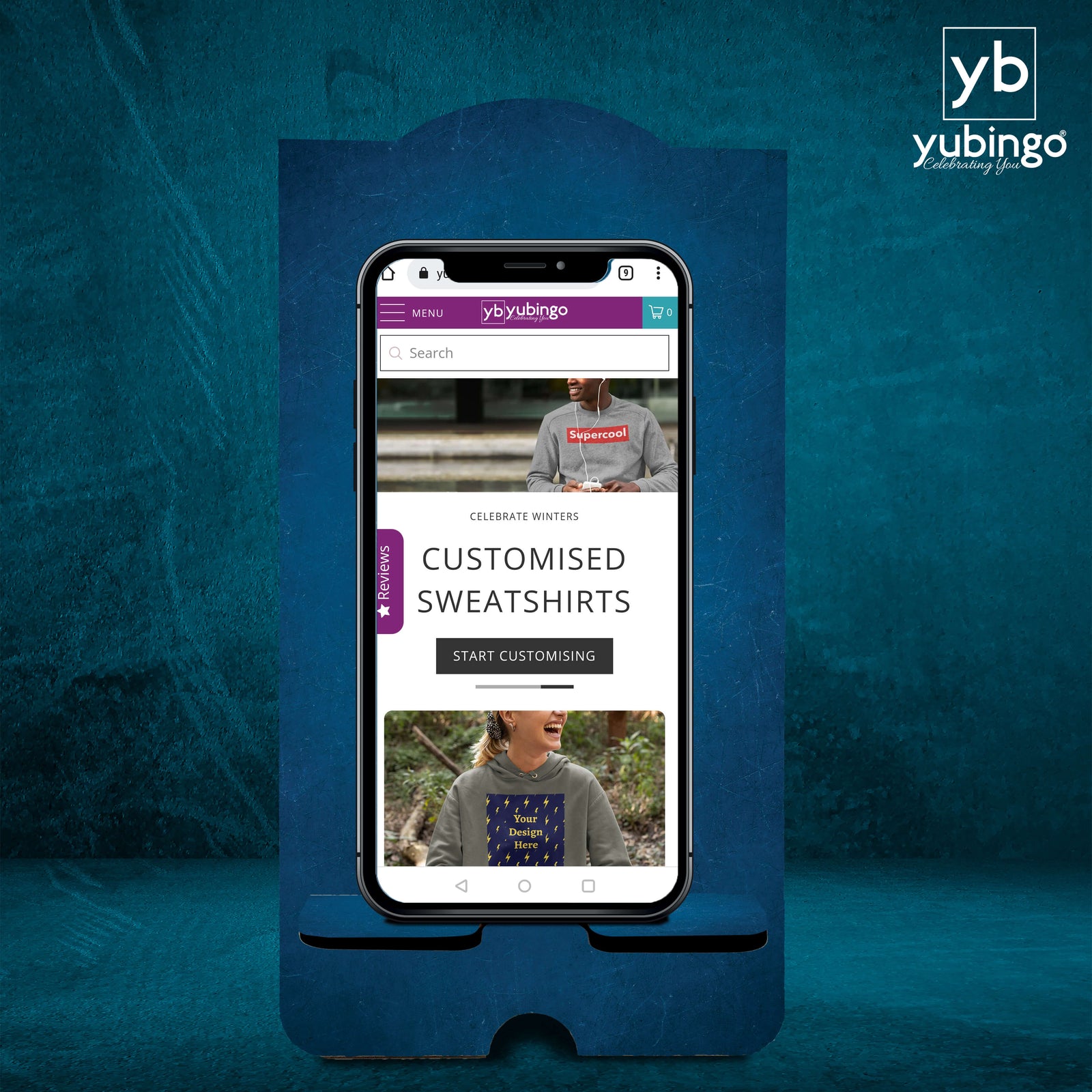 Wow Blue Mobile Stand-Image2