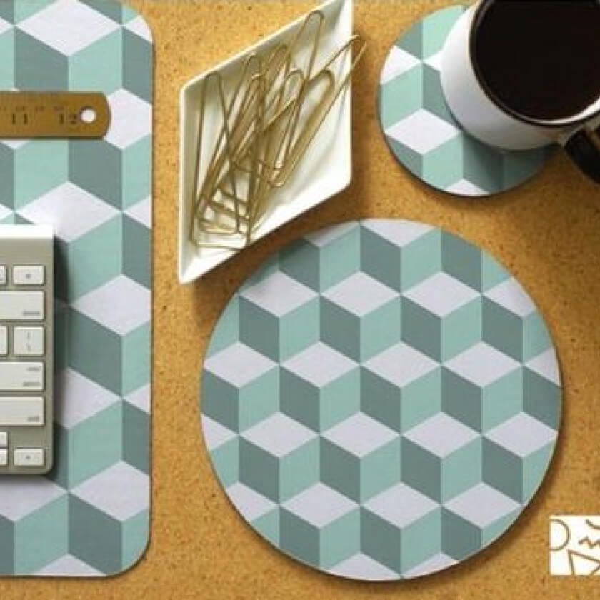 3D Tiles Mouse Pad (Round)