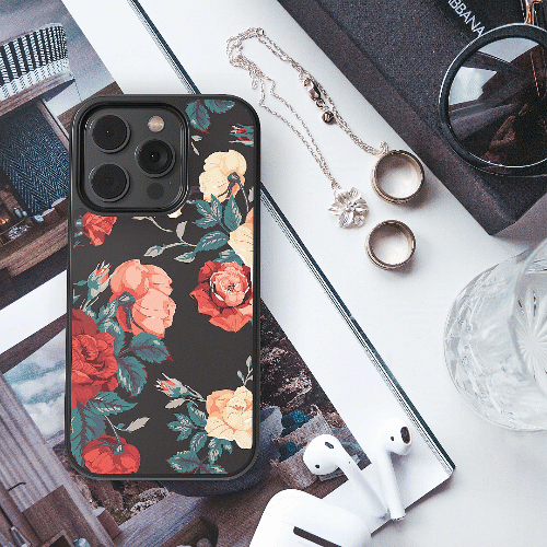 Floral Metal Phones Cases
