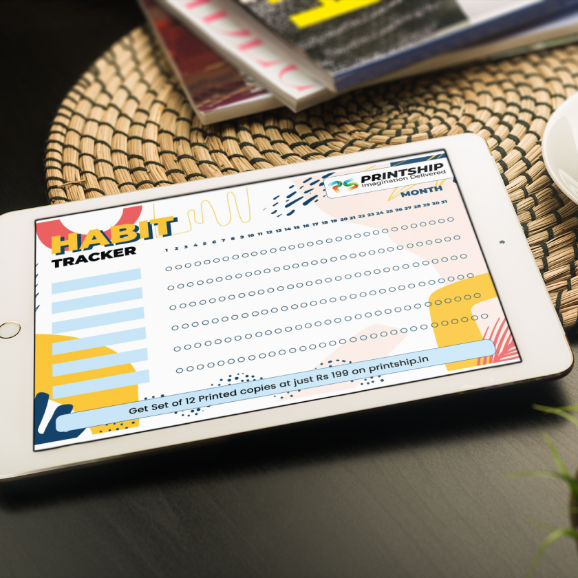 Downloadable Free Digital Version Habit Tracker