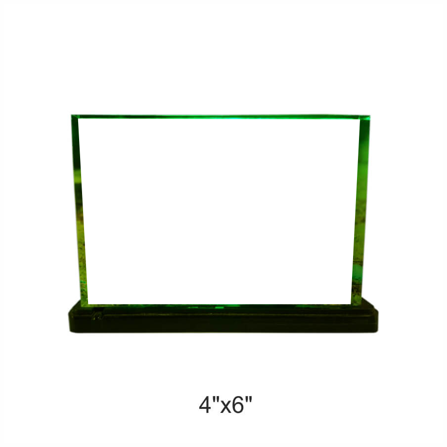 Acrylic Photo Block Color Changing LED Stand with Remote