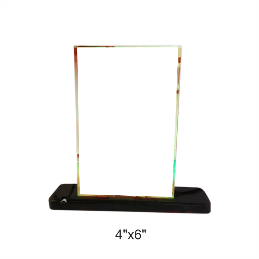 Acrylic Photo Block Color Changing LED Stand with Remote