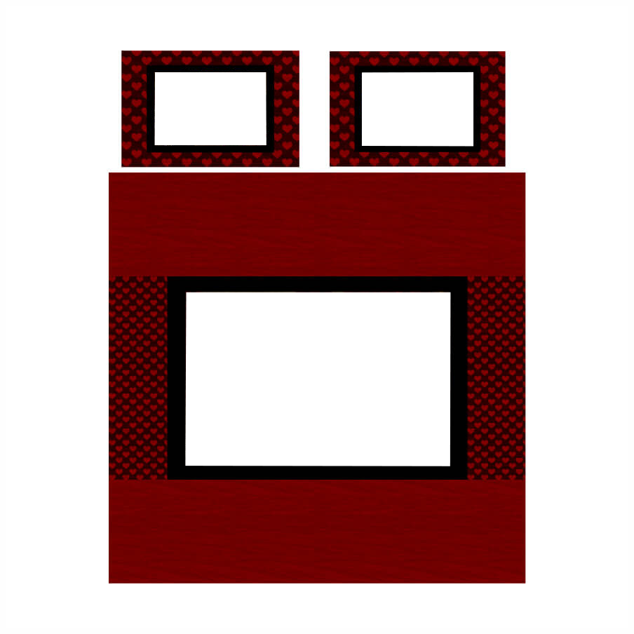 Image Printed Bed Sheet with 2 Printed Pillow Covers