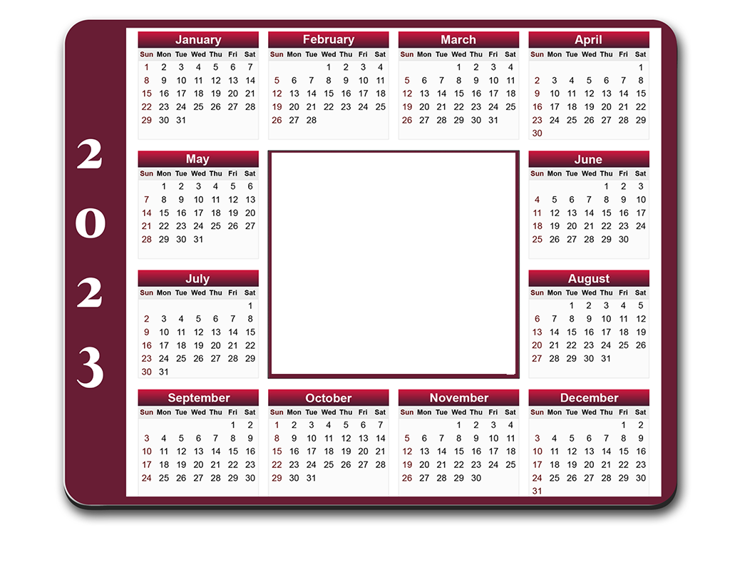 Calendar Mousepad with Logo 2023