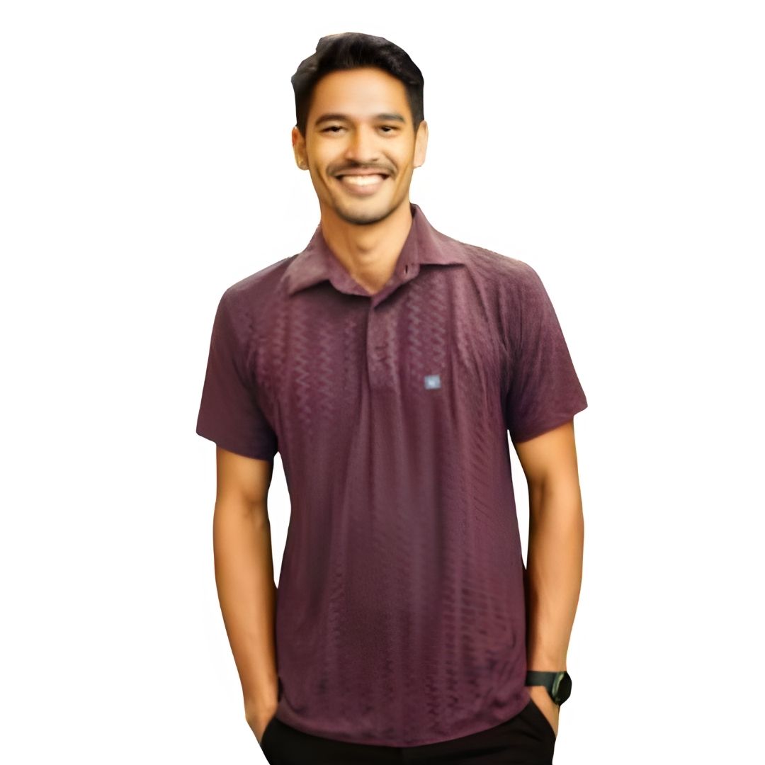 Unisex Gazri Saw Jacquard Polo T-Shirt by Nauticon made from 100% polyester