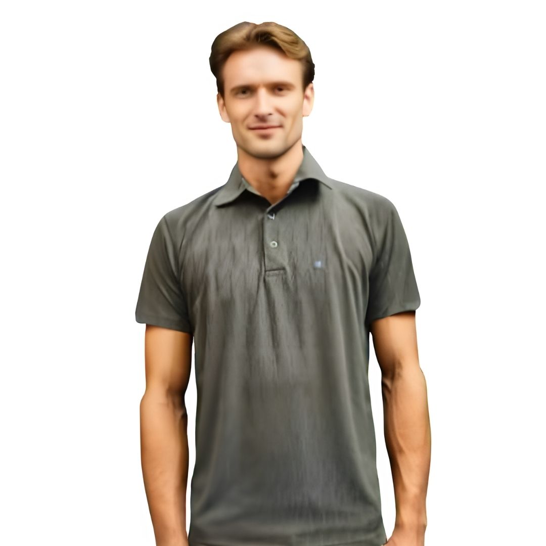 Nauticon unisex polo t-shirt camel blade jacquard – premium polyester casual wear