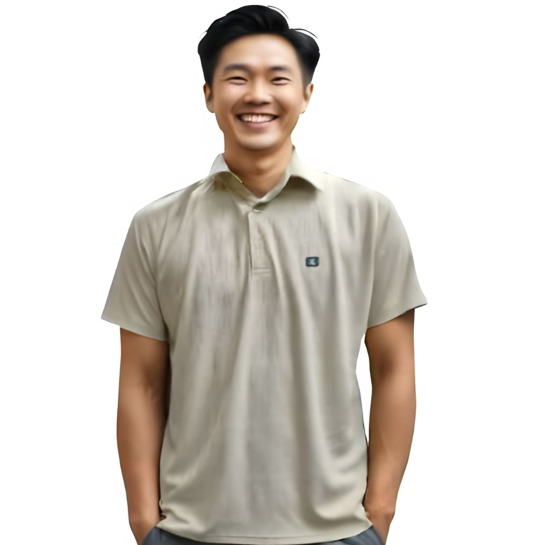Nauticon Polo T-Shirt Unisex – Khaki Blade Jacquard