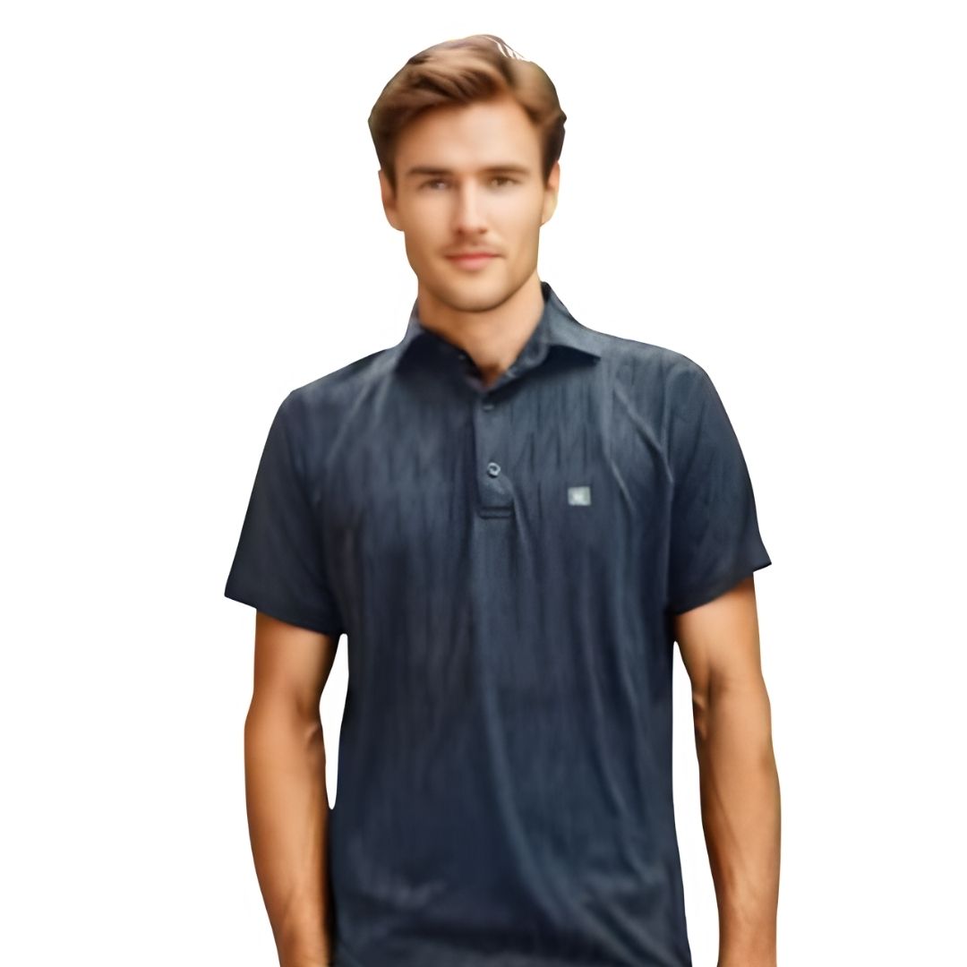 Nauticon Polo T-Shirt Unisex – Black Blade Jacquard