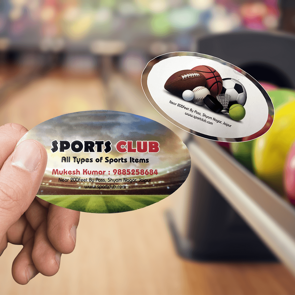 Premium Die Cut Visiting Card - Shape 9