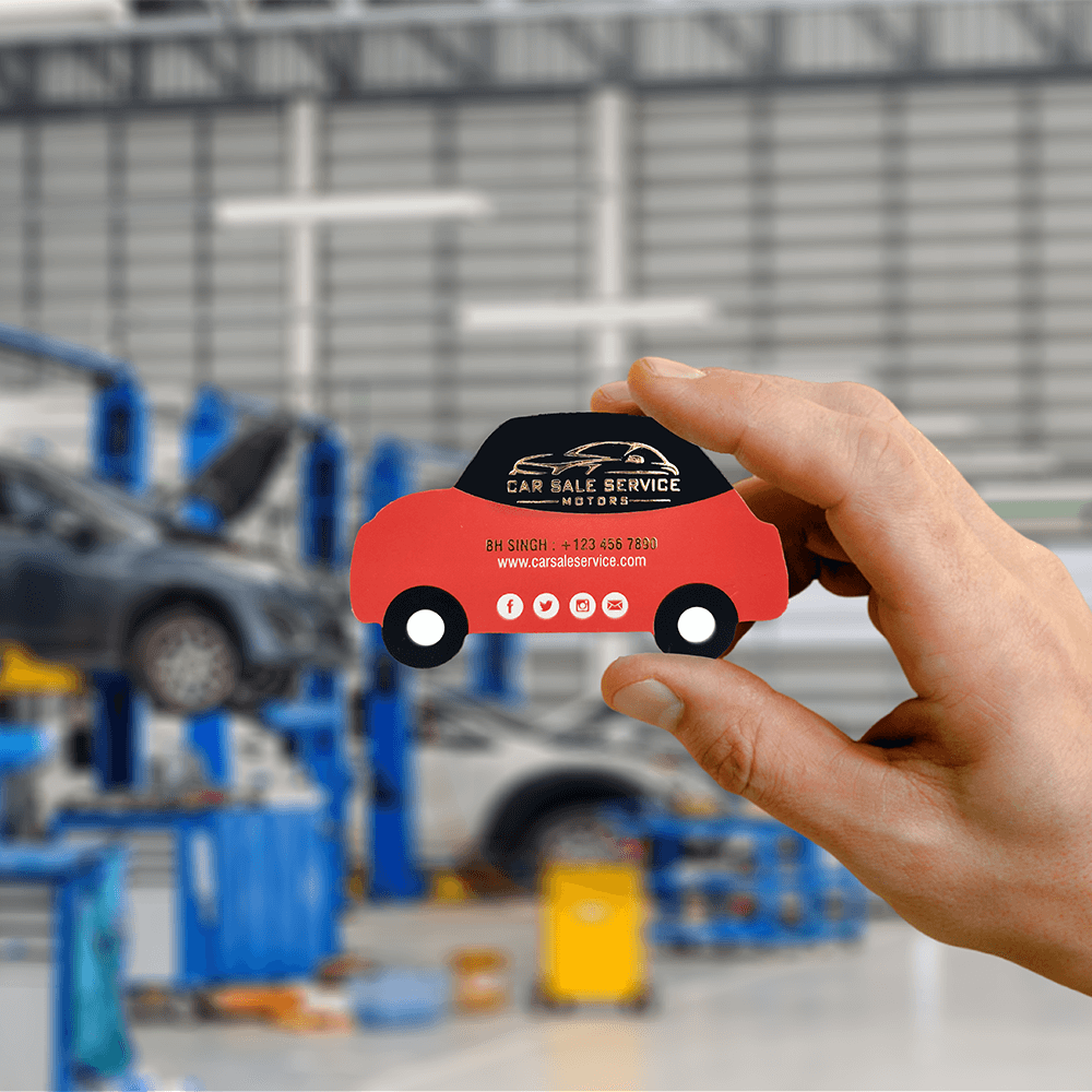 Premium Die Cut Visiting Card - Shape 11