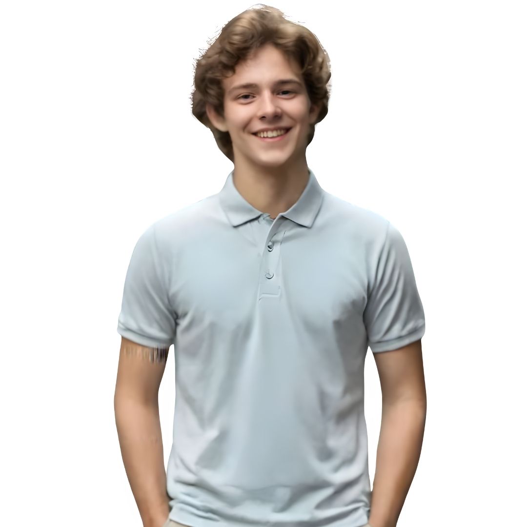 Nauticon Unisex Polo T-Shirt – Light Mauve Melange