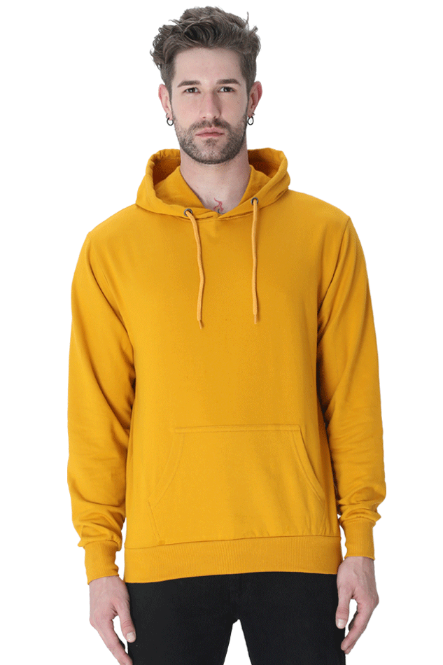 YuBingo Classic Unisex Hooded Sweatshirt – 100% Cotton, Regular Fit, Winter Collection