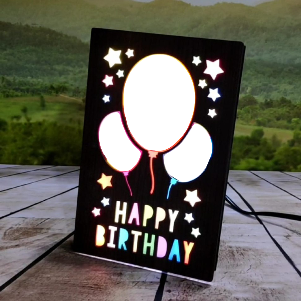 Happy Birthday LED Table Stand