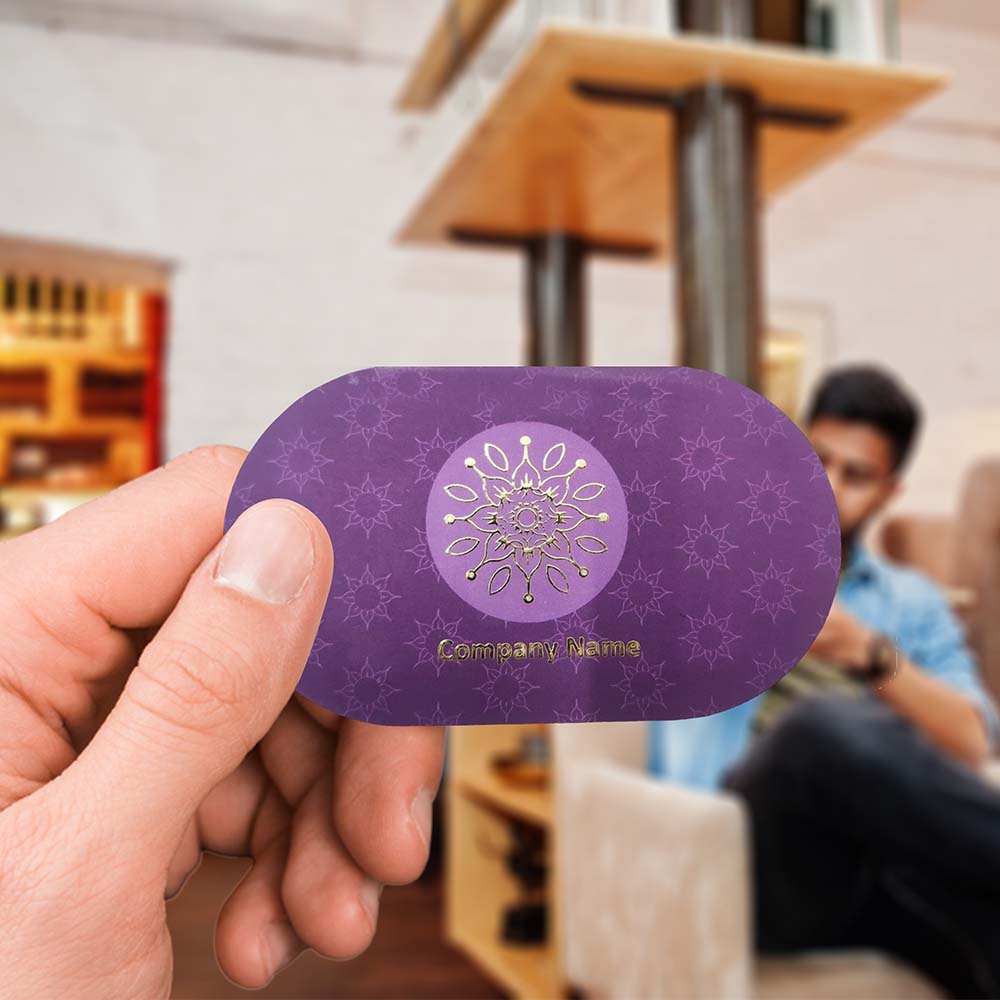 Premium Die Cut Visiting Card - Shape 8