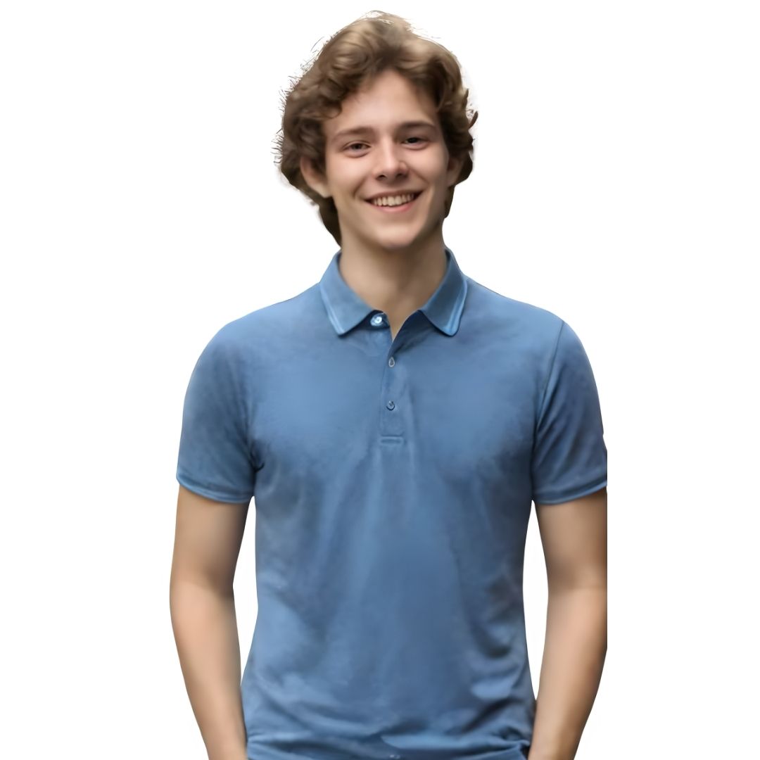 Nauticon Polo T-Shirt Unisex – Denim Melange