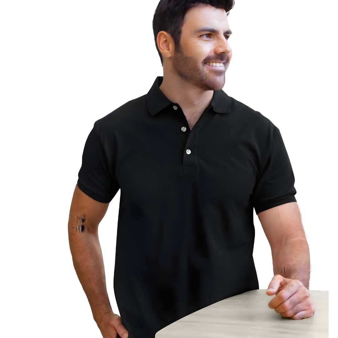 Nauticon Black Matty Polo T-Shirt (Unisex)