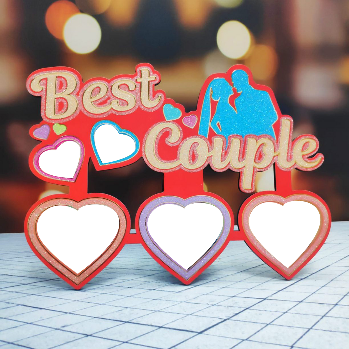 Best Couple 9x12 Wooden Collage