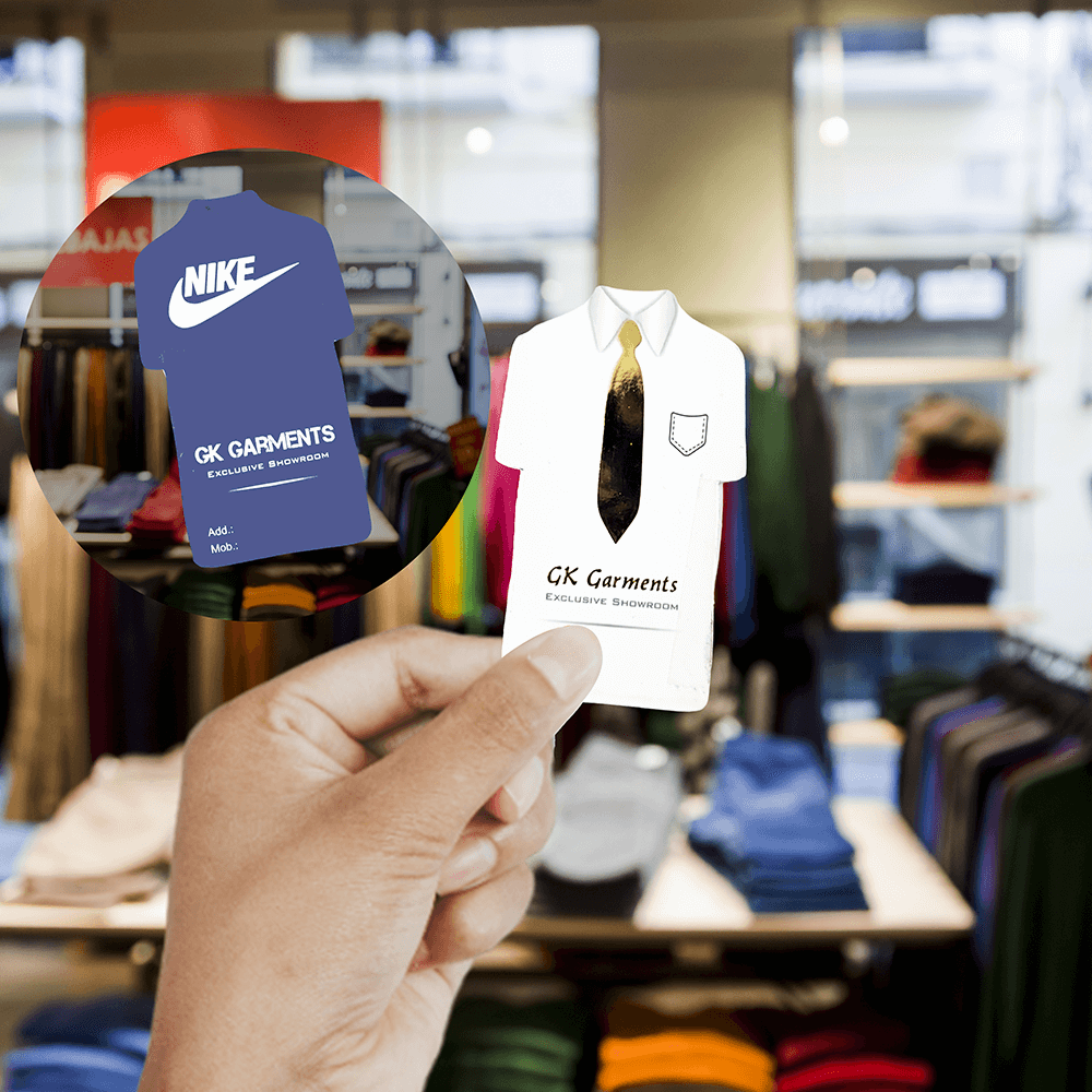 Premium Die Cut Visiting Card - Shape 12