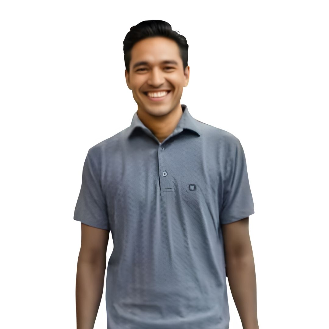 Nauticon Polo T-Shirt Unisex – Light Grey Jacquard