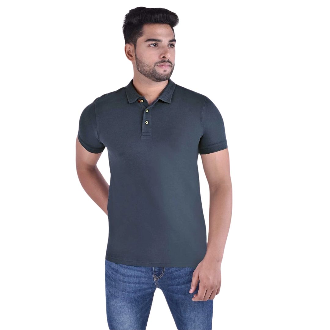 United Colors of Benetton – UCB Polo T-Shirt (Charcoal Grey)
