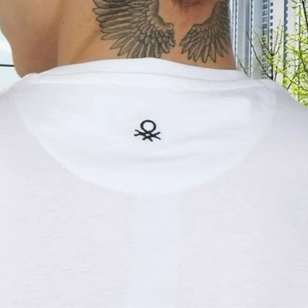 United Colors of Benetton Round Neck Cotton T-Shirt (White)