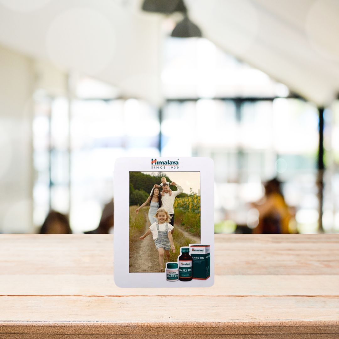 Customized high gloss MDF photo frame with Himalaya branding