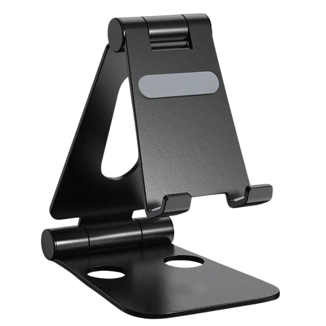 Durable aluminum mobile holder with anti-skid pads