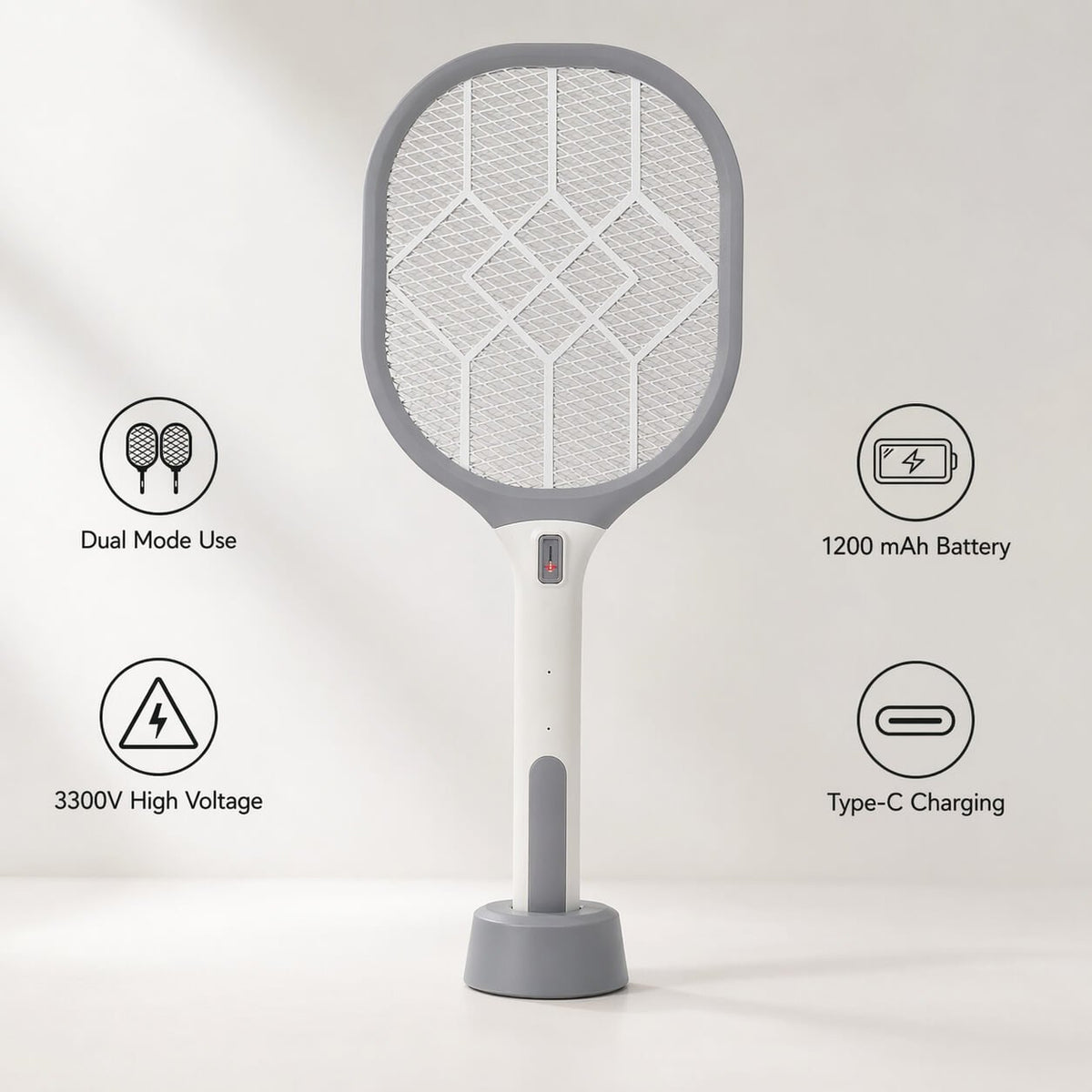 Squash: Dual Mode Mosquito racket with stand  — corporate gift