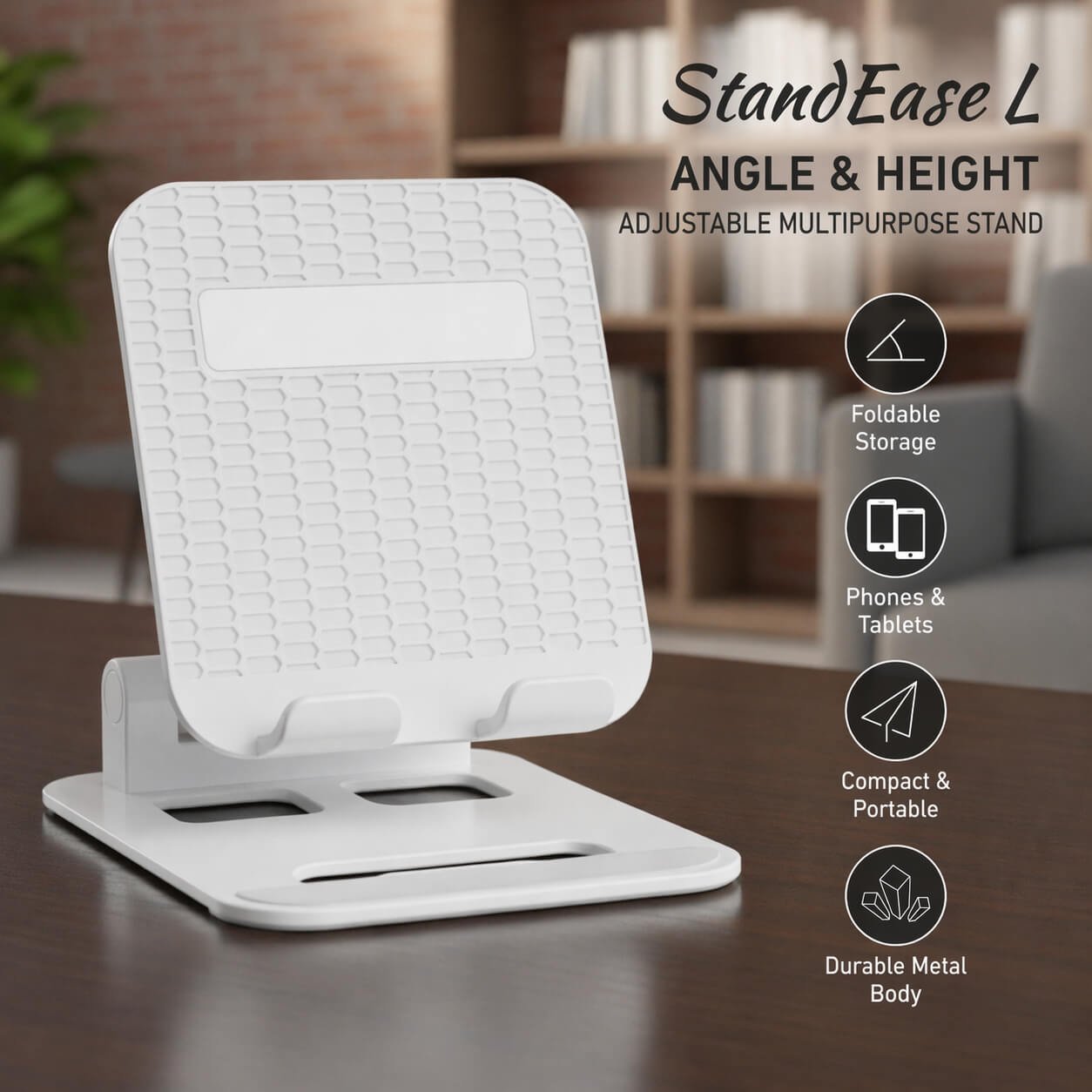 StandEase L: Angle & Height adjustable multipurpose stand  — corporate gift