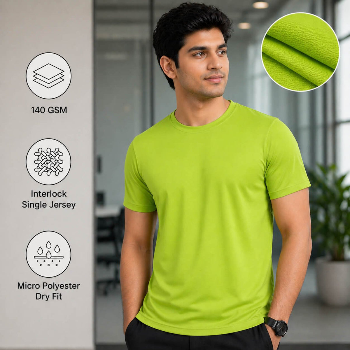 Eagles Sea Green round-neck T-shirt for corporate gifting