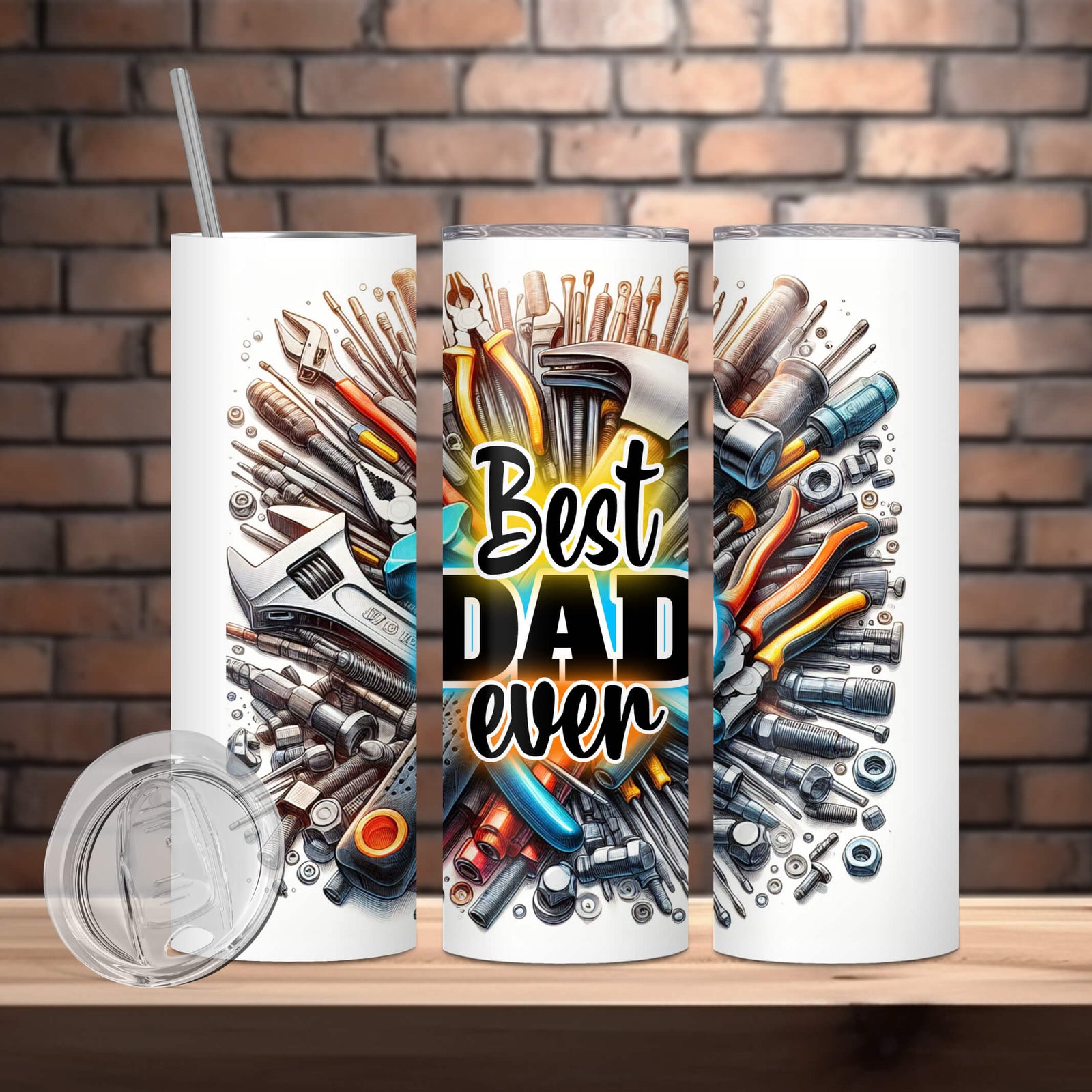 Best Dad Ever Insulated Steel Tumbler – 590 ML