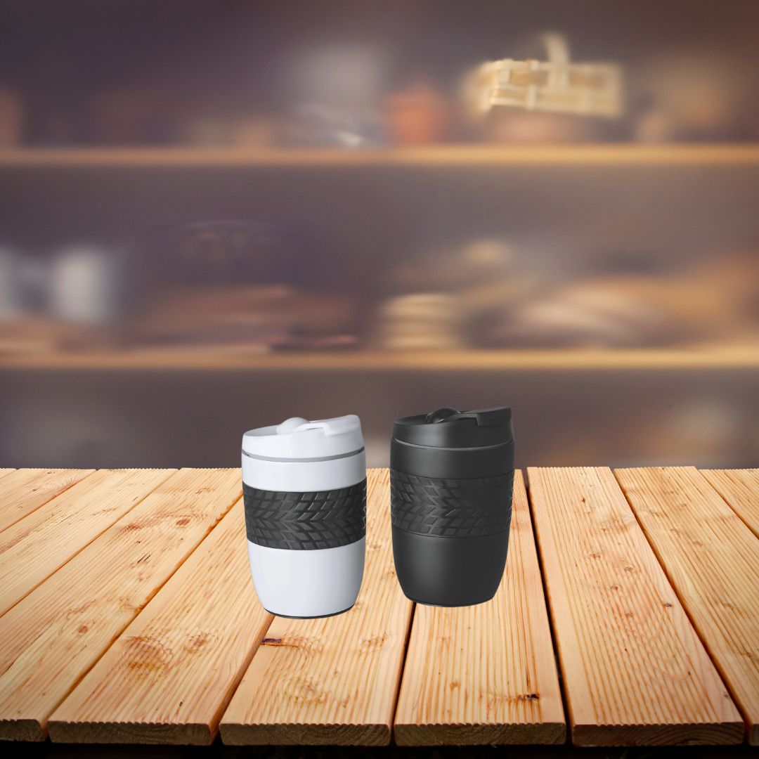 H138  Ferrero Stainless Steel Magic Coffee Mug – Spill-Free 300 ml