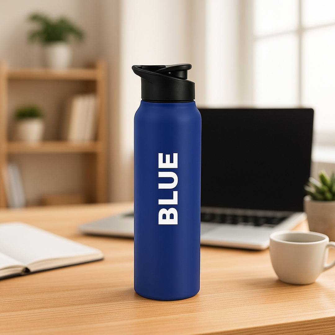 H203 – Straight Steel Single Wall Bottle (Colored)