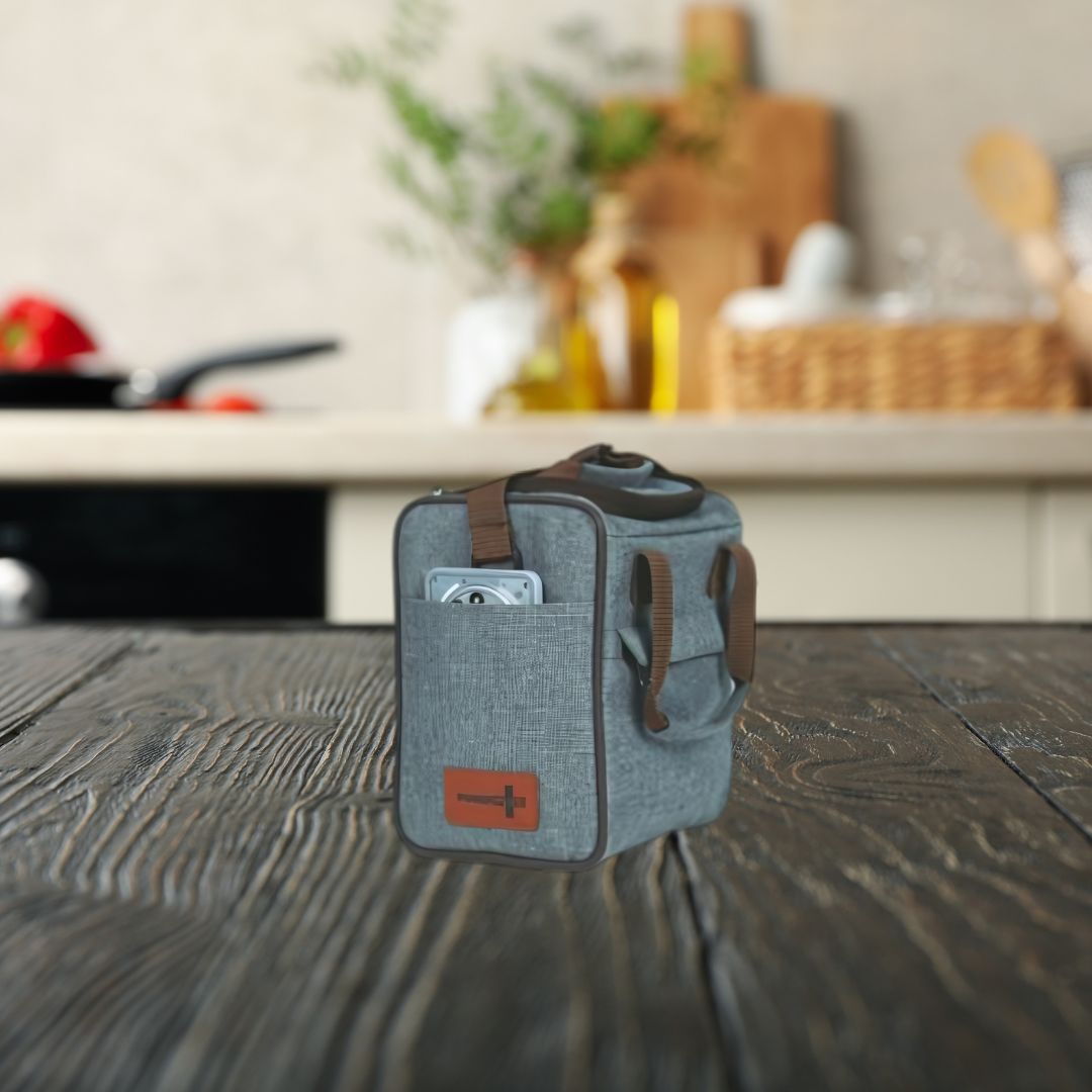 Premium durable lunch bag with side pockets – PIK-KIT Joy lunch box set