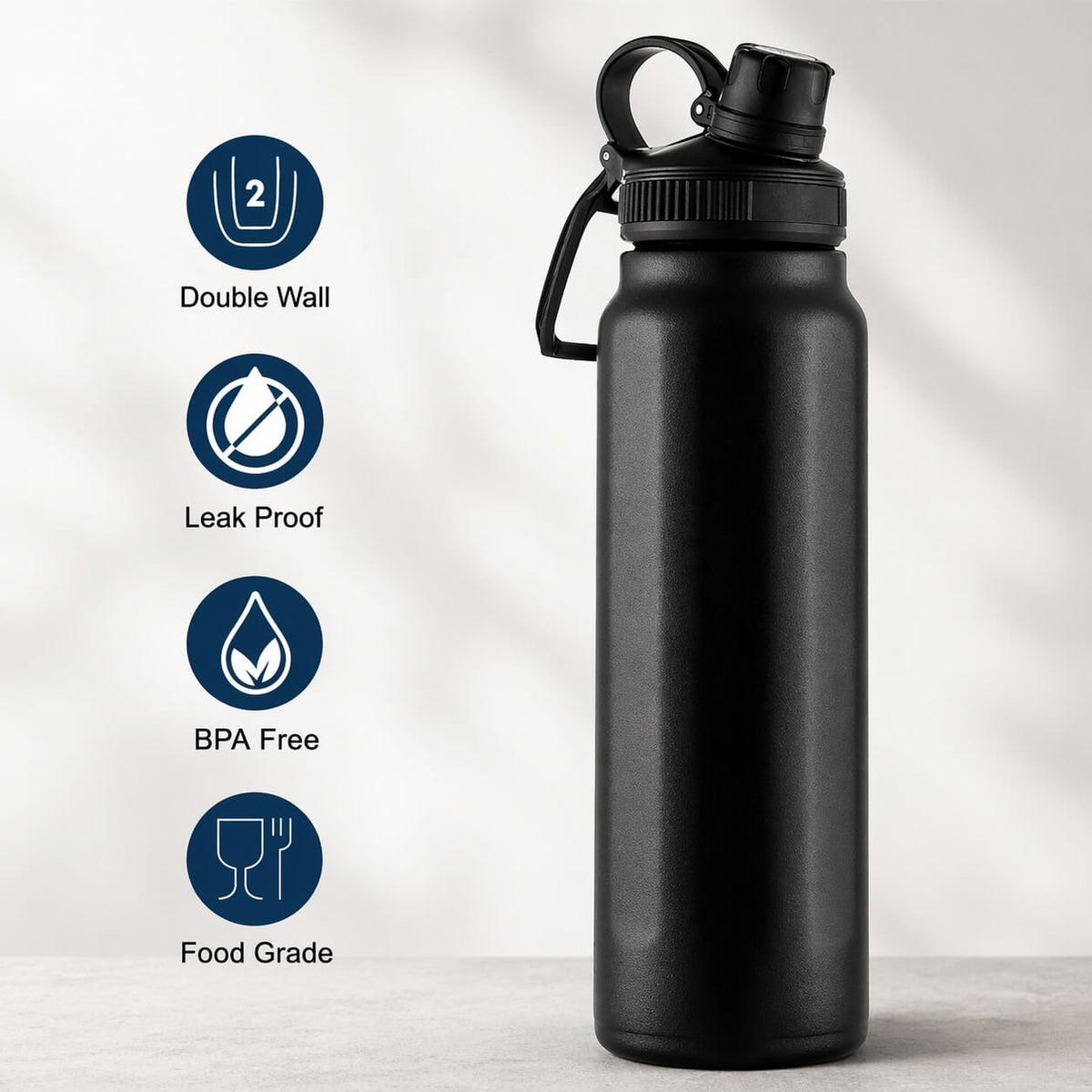 HeatVault Zod: Vacuum flask with Sipper function &amp; Carry handle  — corporate gift