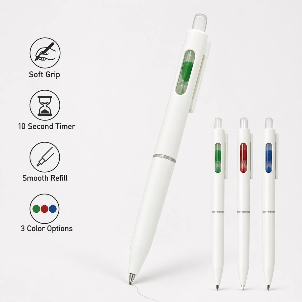 Sand timer pen with Soft grip  — corporate gift