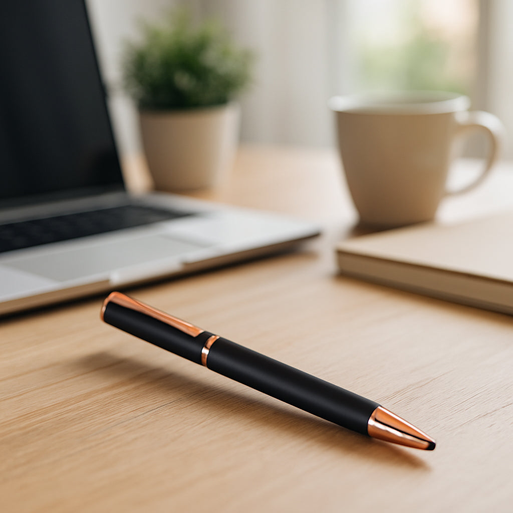 L186 – Metal Pen with Twist Open Action | Rose Gold Finish