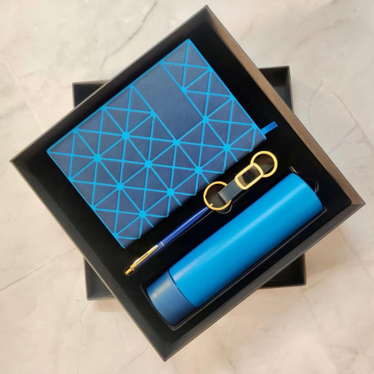 YuBingo Employee Welcome Kit Set Of 4 Ocean Blue Color - Corporate Gift - product image