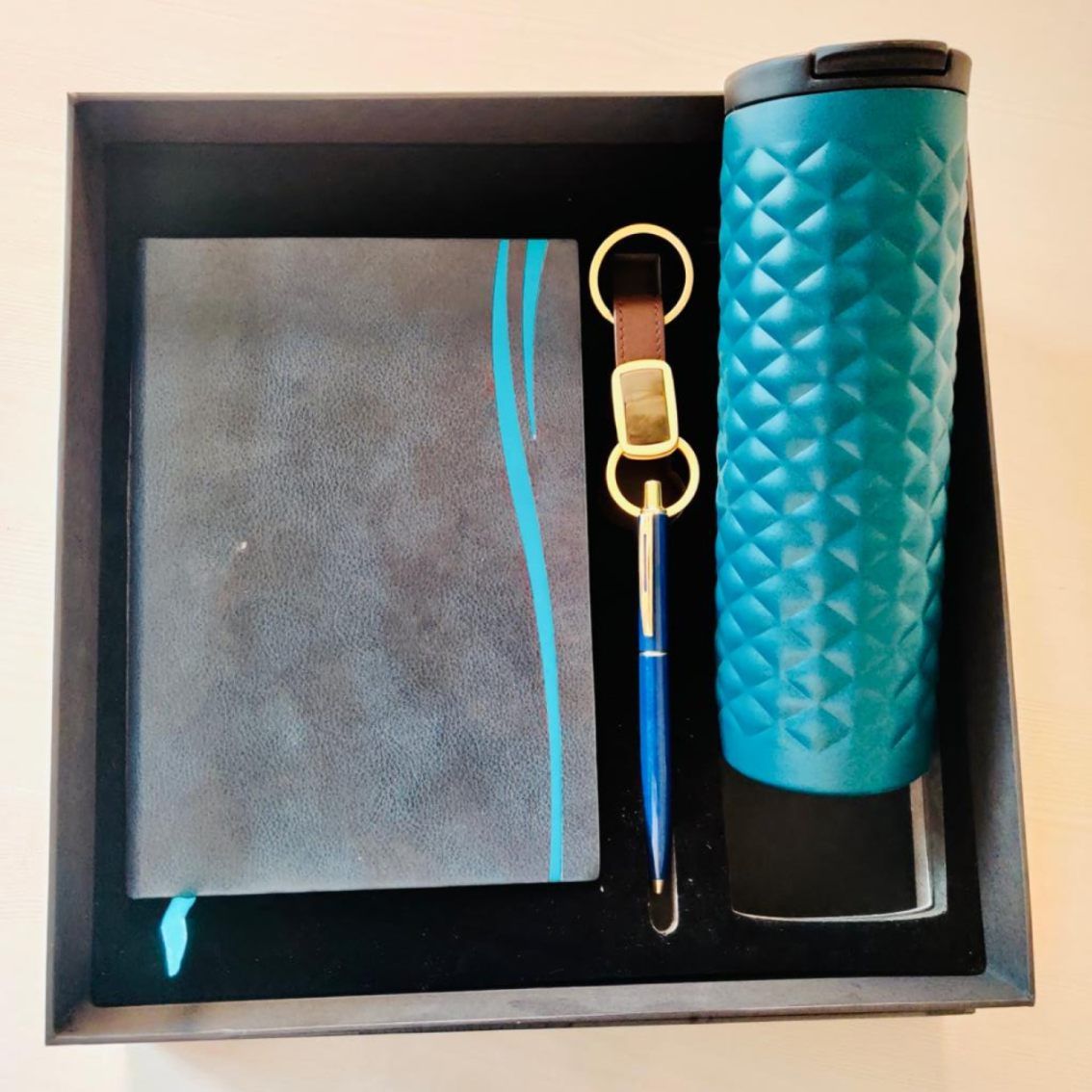 Employee Welcome Kit Set of 4_Sapphire Blue Color - Corporate Gift