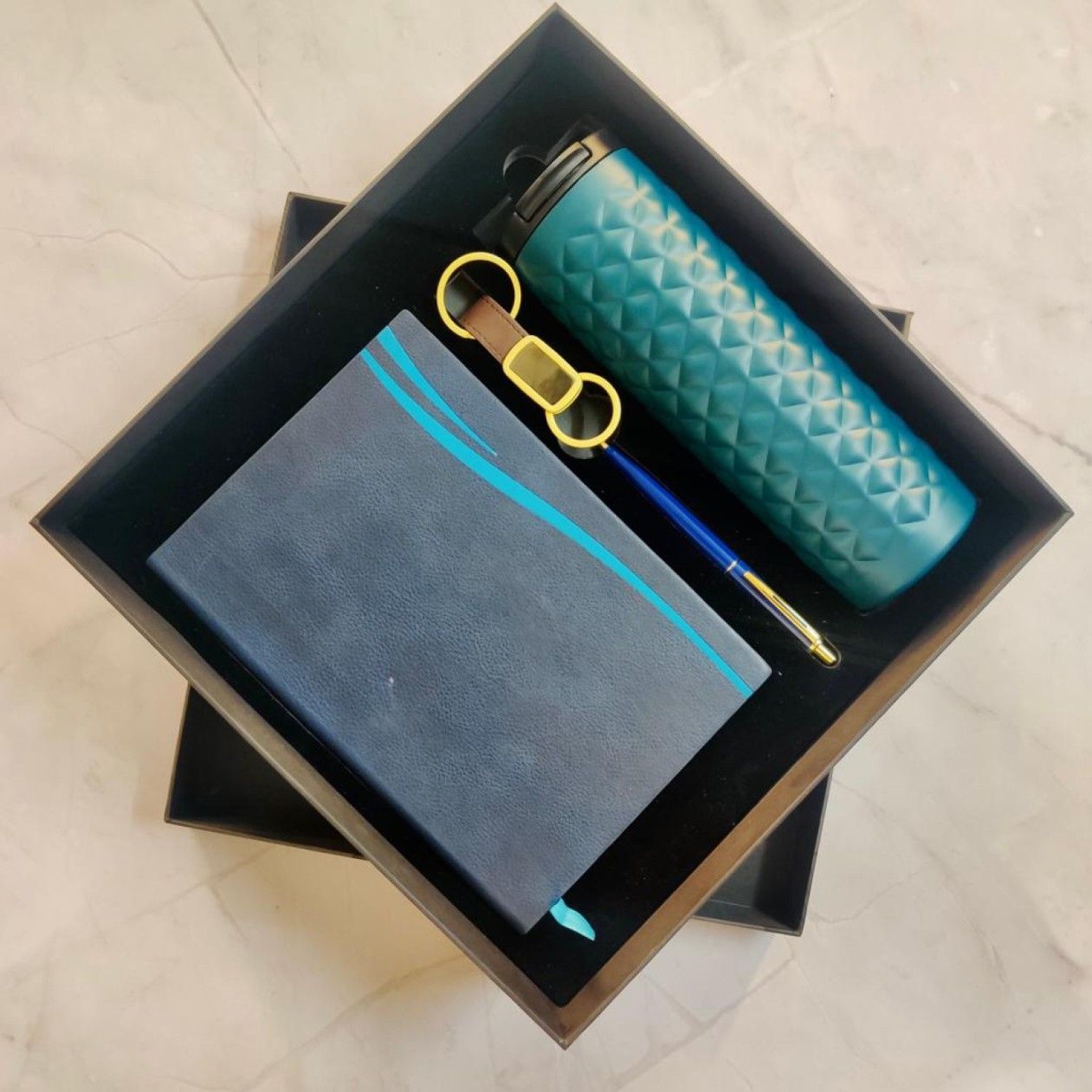 Employee Welcome Kit Set of 4_Sapphire Blue Color - Corporate Gift