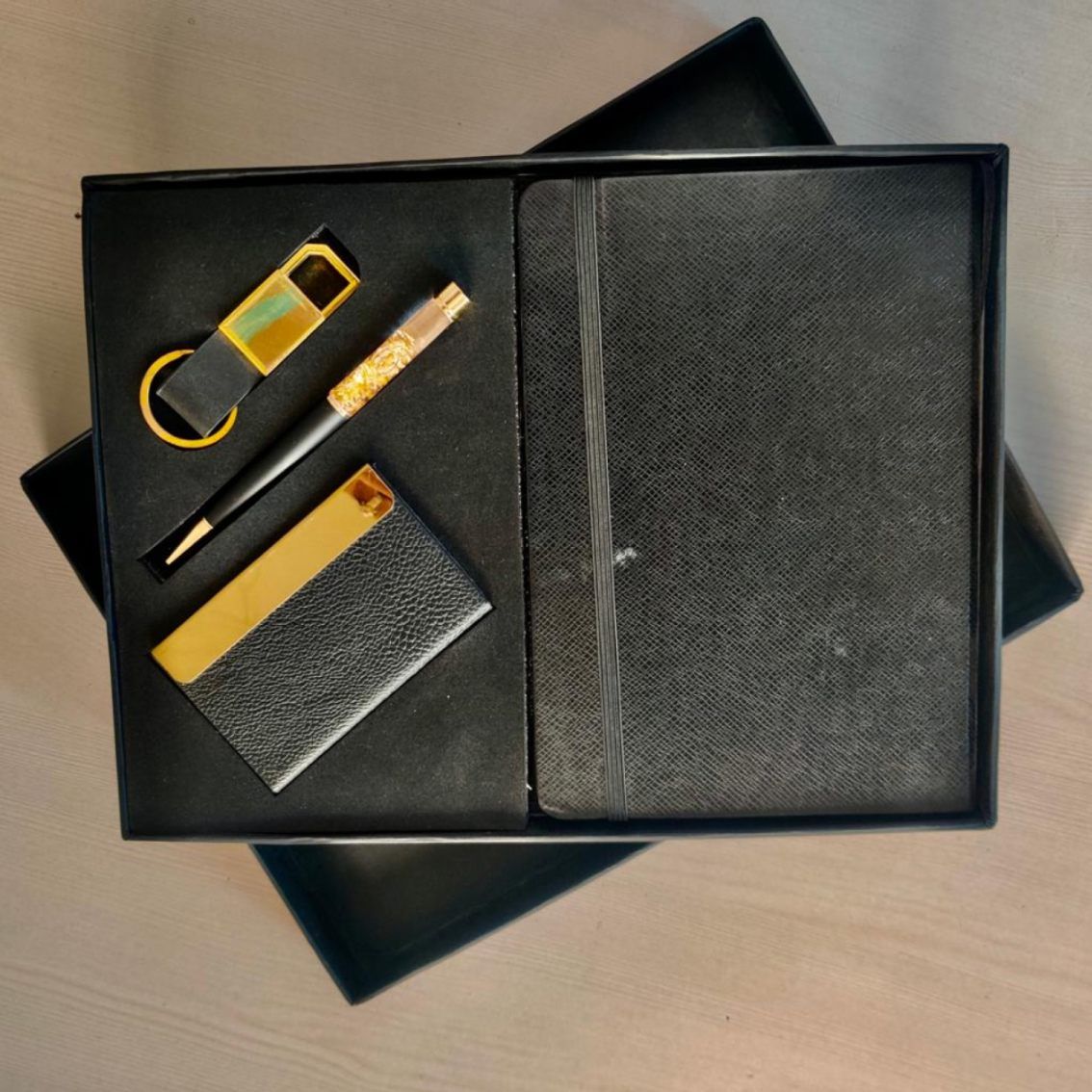 YuBingo Employee Welcome Kit Set Of 4 Black Color - Corporate Gift - product image
