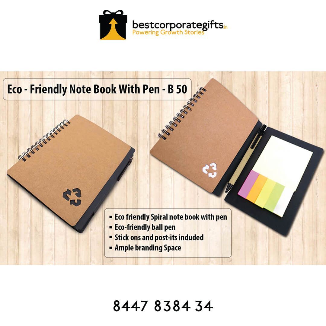 YuBingo Spiral notebook with pen and sticky pads - Corporate Gift