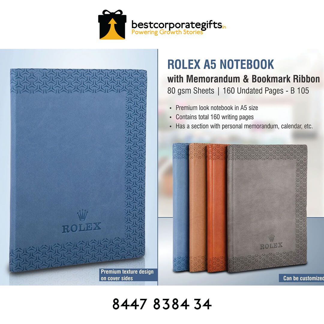 YuBingo A5 notebook with memorandum and bookmark ribbon - Corporate Gift
