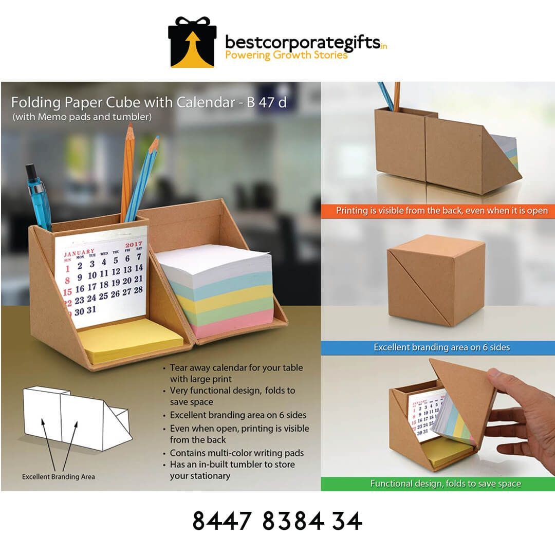 YuBingo Get your work done in style:folding paper cube - Corporate Stationery Gift - Office Stationery by YuBingo