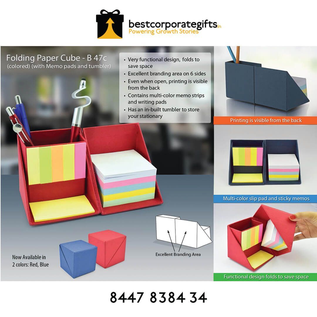 YuBingo Get your work dPaper Cube - The space-saving, multi-purpose desk accone in style:folding paper cube B-47C - Office Stationery by YuBingo