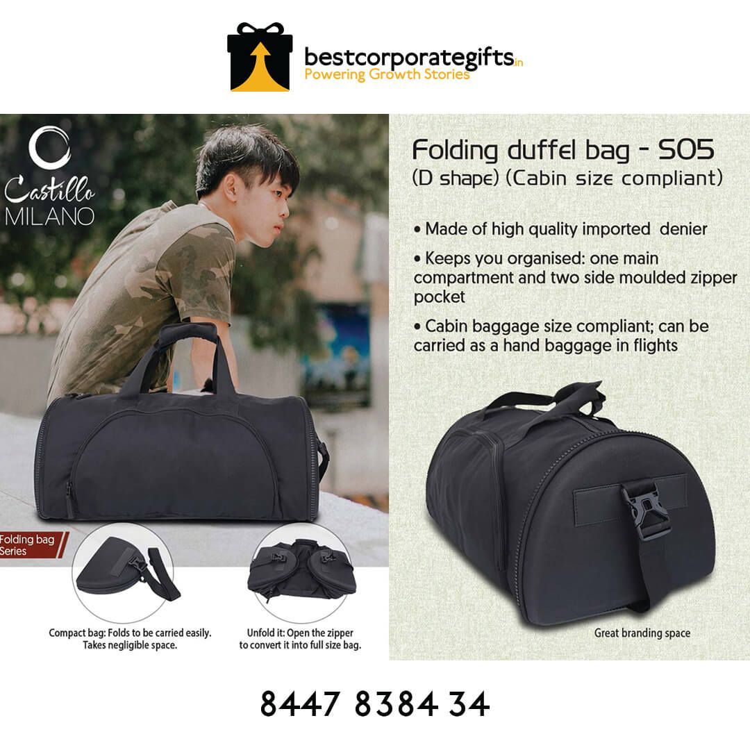 YuBingo Folding Duffel Bag (D Shape) (Cabin Size Compliant) By Castillo Milano - Corporate Gift | YuBingo corporate gift
