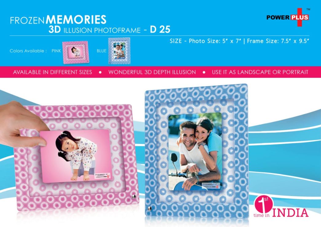 YuBingo Frozen Memories - 3D Photo Frame (5 X 7) - Pink - Corporate Gift | YuBingo corporate photo frame gift